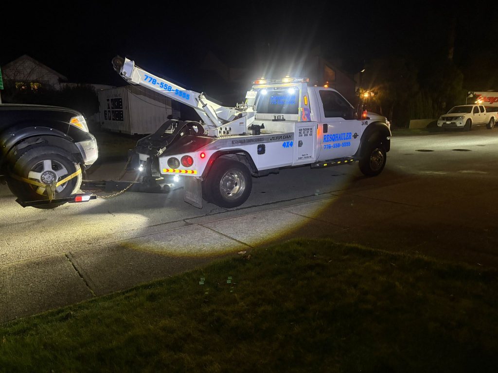 Tow truck in Langley